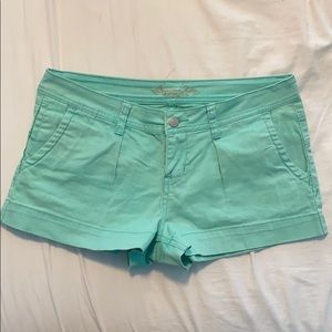 turquoise shorts